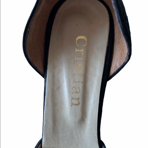 Cristian Black heels closed toe in size 9 - Picture 7 of 7